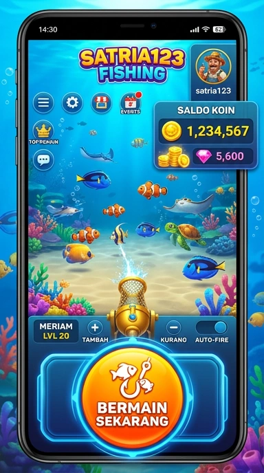 satria123 — cuplikan layar ringkas